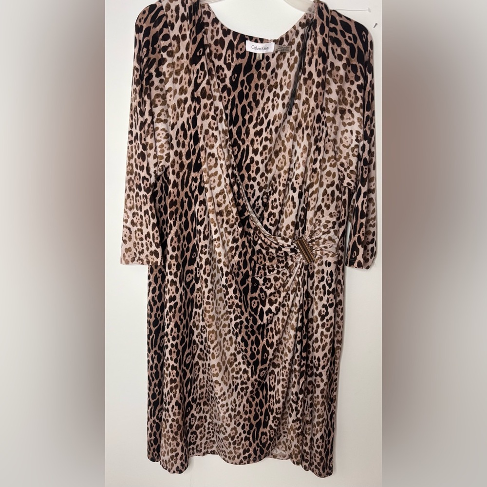 Calvin Klein Leopard Print Dress
